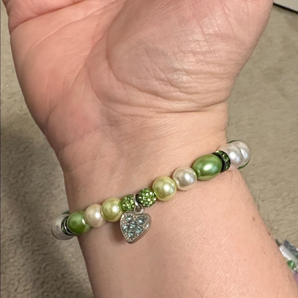 Handmade Beaded Dog Necklace and Matching Owner Bracelet Set - Picture 8 of 9